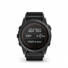 Garmin - Tactix 7 PRO Ballistics Sapphire Solar ceas multisport cu GPS - ramă neagră Titanium DLC și curea din silicon neagră + nailon