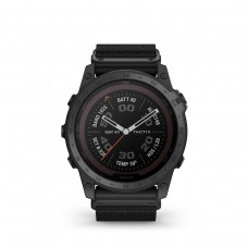 Garmin - Tactix 7 PRO Sapphire Solar ceas multisport cu GPS - ramă neagră Titanium DLC și curea din silicon neagră + nailon