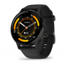 Garmin - Venu 3 smartwatch cu GPS și AMOLED - ramă gri ardezie din oţel inoxidabil, carcasă neagră şi curea din silicon