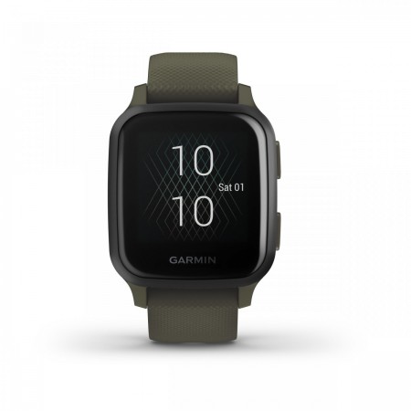 Garmin Venu SQ Music negru verde - smartwatch cu functii sport