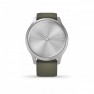 Garmin Vivomove Style - carcasa argintie - bratara verde