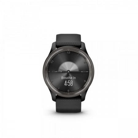 Garmin vivomove Trend - carcasa neagra cu bratara silicon neagra