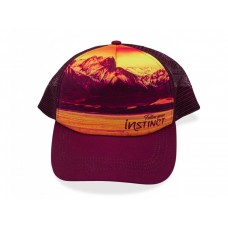 Instinct - Sapca Trucker Horizon - visiniu portocaliu